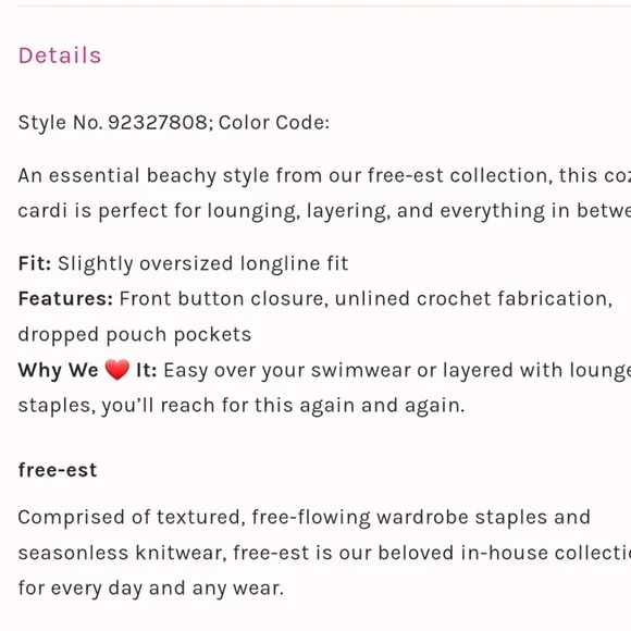 Free people Collette sweater cardi - Picture 5 of 5